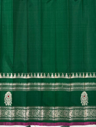 GADWAL PURE SILK GAP BORDER HANDLOOM SAREE