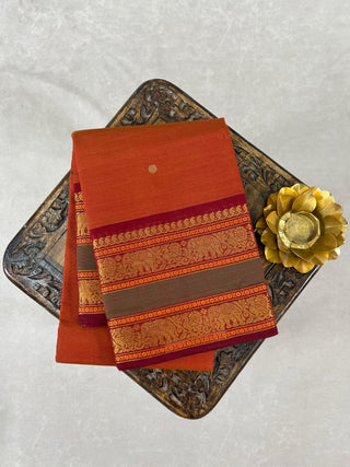 KANCHI COTTON HANDLOOM SAREE