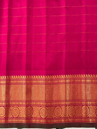 GADWAL PURE SILK CHECKS HANDLOOM SAREE