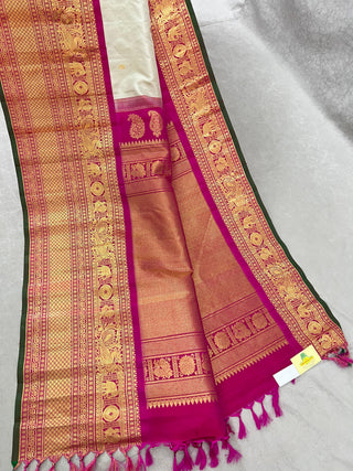 EXCLUSIVE GADWAL TISSUE PURE SILK HANDLOOM SAREE