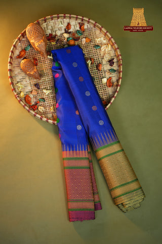 GADWAL PURE SILK GANGA JAMUNA HANDLOOM SAREE