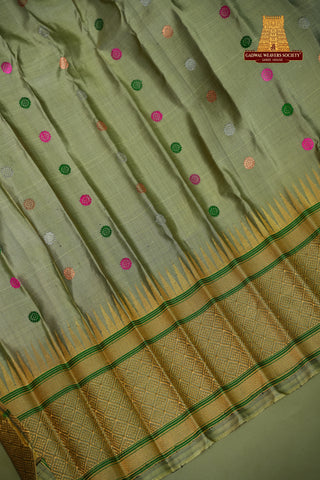 GADWAL PURE SILK GANGA JAMUNA HANDLOOM SAREE