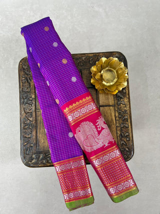 EXCLUSIVE GADWAL PURE SILK HANDLOOM SAREE