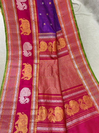 EXCLUSIVE GADWAL PURE SILK HANDLOOM SAREE