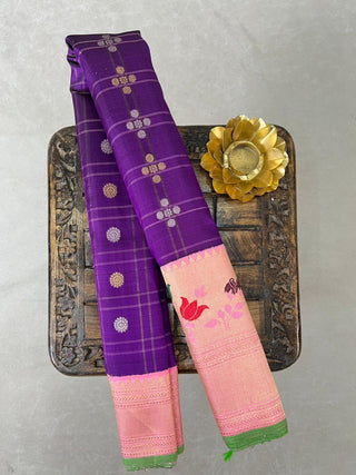 EXCLUSIVE GADWAL PURE SILK HANDLOOM SAREE