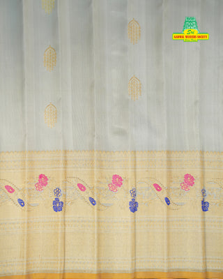 GADWAL PURE SILK MEENAKARI TURNING BORDER SAREE