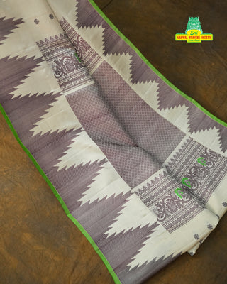 GADWAL PURE SILK TEMPLE BORDER HANDLOOM SAREE