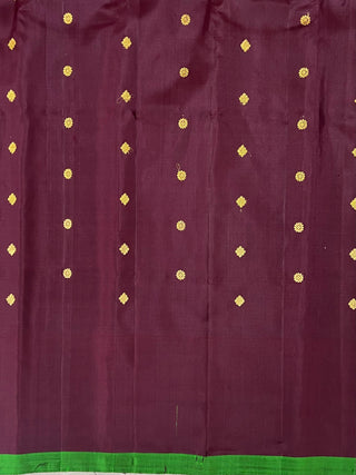 GADWAL PURE SILK PLAIN BORDER HANDLOOM SAREE