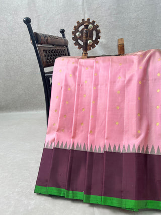 GADWAL PURE SILK PLAIN BORDER HANDLOOM SAREE