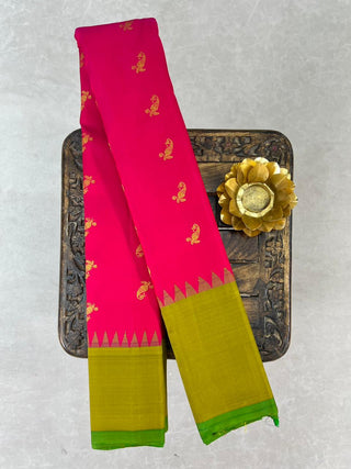 GADWAL PURE SILK PLAIN BORDER HANDLOOM SAREE