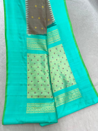 GADWAL PURE SILK PLAIN BORDER HANDLOOM SAREE