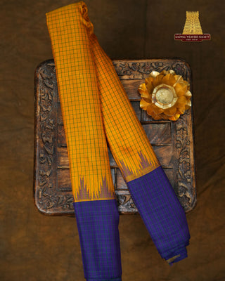 GADWAL PURE SILK CHECKS HANDLOOM SAREE