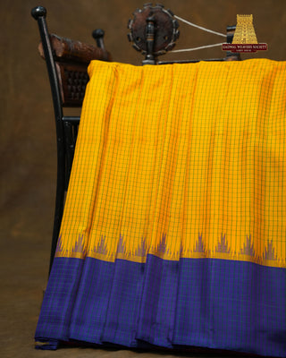 GADWAL PURE SILK CHECKS HANDLOOM SAREE