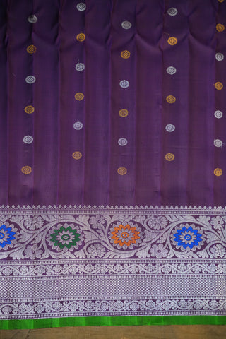 GADWAL PURE SILK MEENAKARI TURNING BORDER SAREE