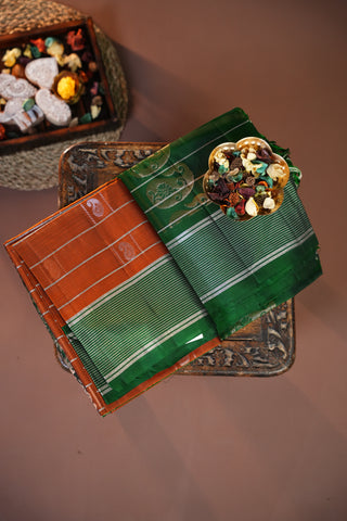 KANCHIPURAM PURE SOFT SILK SAREE