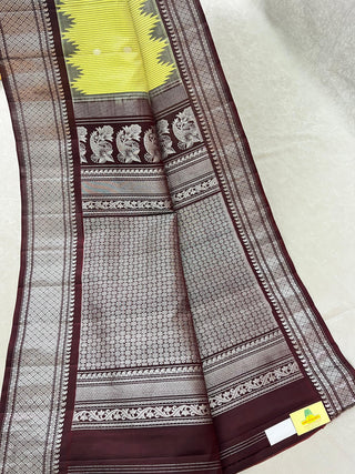 GADWAL PURE SILK CHECKS HANDLOOM SAREE