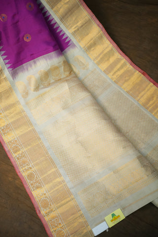 GADWAL PURE SILK BORDER HANDLOOM SAREE