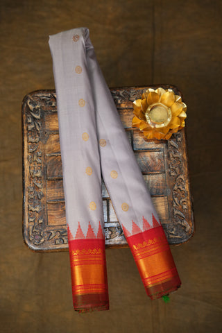 GADWAL PURE SILK SMALL BORDER HANDLOOM SAREE