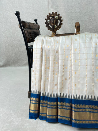 GADWAL PURE SILK GANGA JAMUNA HANDLOOM SAREE