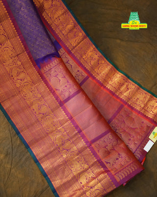 GADWAL PURE SILK BROCADE HANDLOOM SAREE