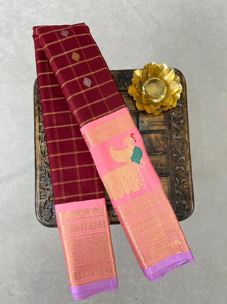 EXCLUSIVE GADWAL PURE SILK HANDLOOM SAREE