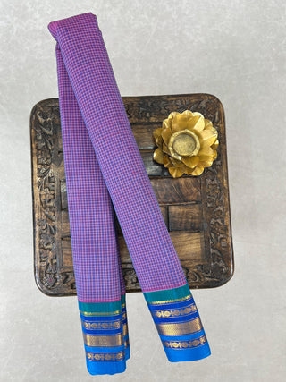 GADWAL PURE COTTON CHECKS HANDLOOM SAREE