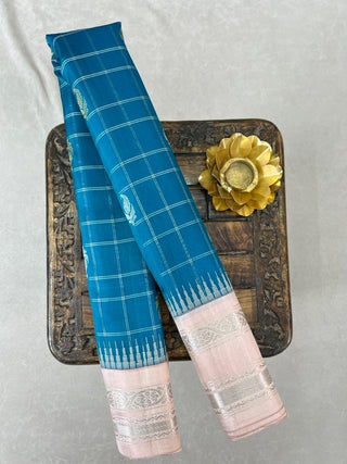 GADWAL PURE SILK CHECKS HANDLOOM SAREE