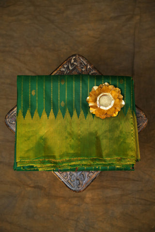 GADWAL PURE SILK TISSUE BORDER HANDLOOM SAREE