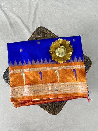 GADWAL PURE SILK TISSUE BORDER HANDLOOM SAREE