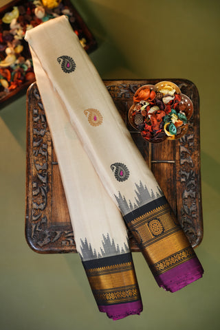 GADWAL PURE SILK MEENA BUTTA HANDLOOM SAREE