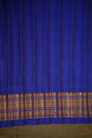 GADWAL PURE SILK GANGA JAMUNA BORDER SAREE
