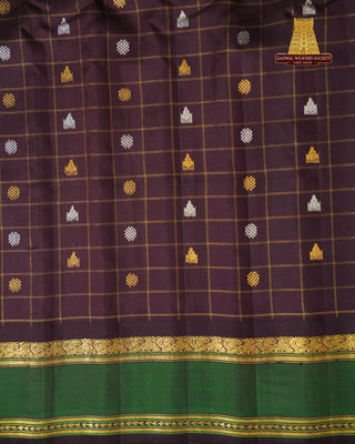 GADWAL PURE SILK GAP BORDER HANDLOOM SAREE