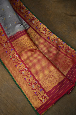 Traditional saree with intricate patterns