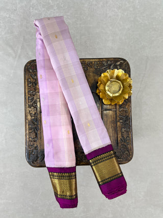 GADWAL PURE SILK CHECKS HANDLOOM SAREE