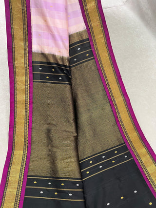 GADWAL PURE SILK CHECKS HANDLOOM SAREE