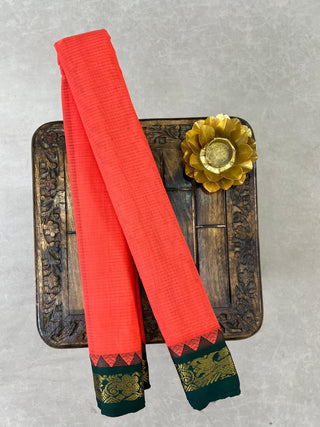 GADWAL PURE COTTON SMALL BORDER SAREE