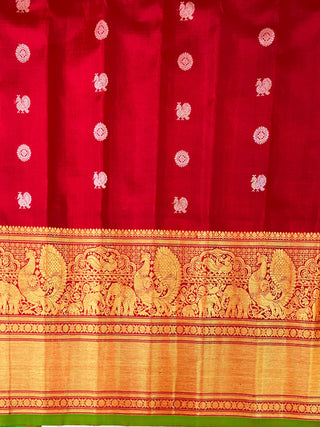 EXCLUSIVE GADWAL TISSUE PURE SILK HANDLOOM SAREE