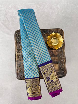 GADWAL PURE SILK BROCADE HANDLOOM BROCADE SAREE