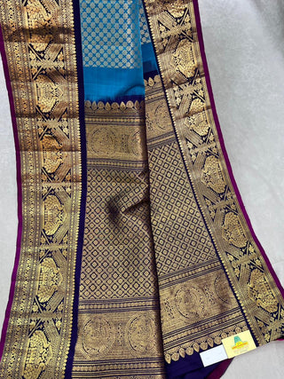 GADWAL PURE SILK BROCADE HANDLOOM BROCADE SAREE
