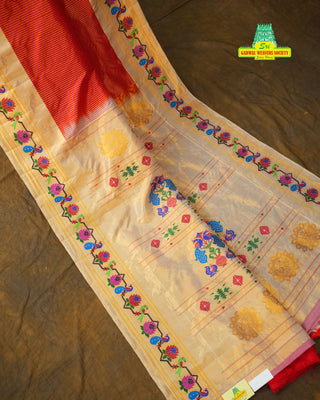 GADWAL TISSUE PURE SILK PAITHANI HANDLOOM SAREE