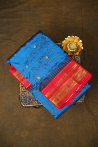 NARAYANPET CHECKS PURE SILK SAREE