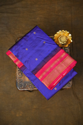 NARAYANPET CHECKS PURE SILK SAREE
