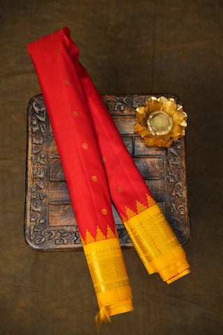 GADWAL PURE SILK SMALL BORDER HANDLOOM SAREE