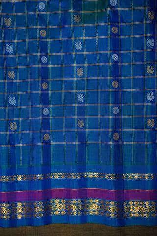 GADWAL PURE SILK CHECKS HANDLOOM SAREE