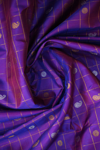 GADWAL PURE SILK CHECKS HANDLOOM SAREE