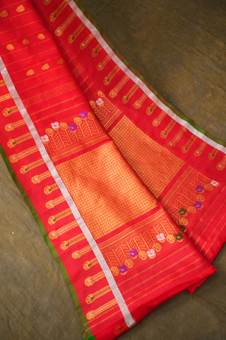 EXCLUSIVE GADWAL PURE SILK HANDLOOM SAREE