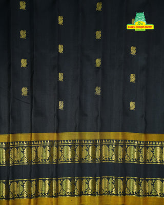 GADWAL PURE SILK GAP BORDER HANDLOOM SAREE
