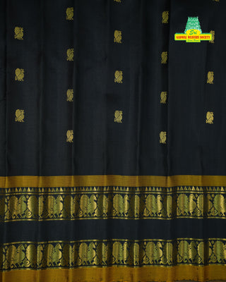 GADWAL PURE SILK GAP BORDER HANDLOOM SAREE