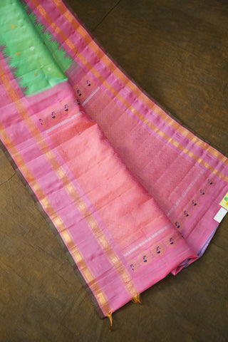 GADWAL PURE SILK GAP BORDER HANDLOOM SAREE