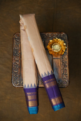 GADWAL PURE SILK GAP BORDER HANDLOOM SAREE